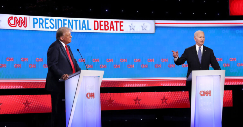 ‘A good free-for-all’: Weld County crowd reacts to first Biden-Trump debate meeting of ’24