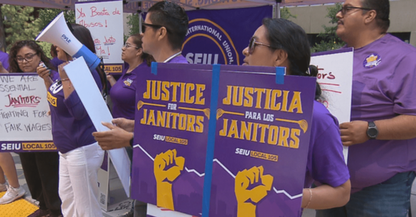 Thousands of Colorado janitors vote to authorize strike: “Denver depends on us, and we need livable wages”