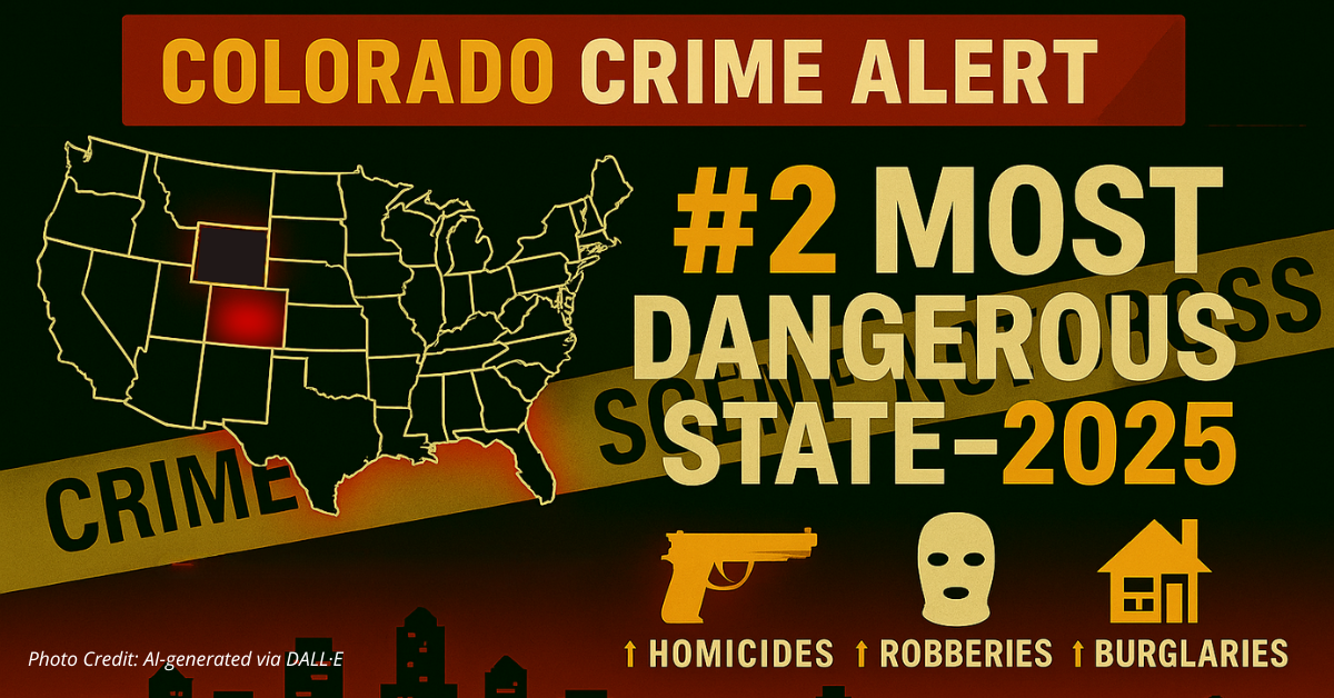10 most dangerous states to live in revealed: Colorado comes in at #2 ...