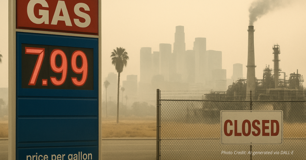California Gas Prices Could Hit $8 as Green Mandates Shut Refineries