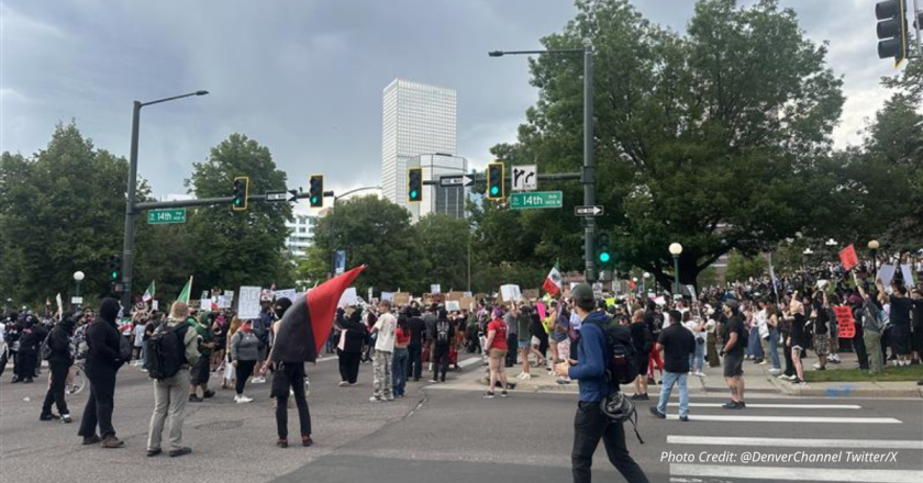 Graffiti, assaults and street blockades: Denver ‘ICE Out’ protest leads to 17 arrests