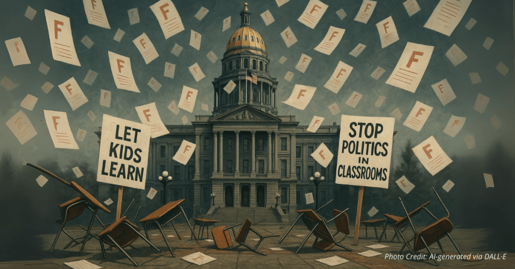 Colorado Capitol surrounded by school chaos and failing report cards