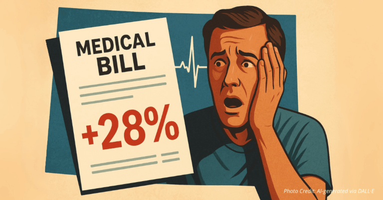 Shocked man reacts to 28 percent medical bill increase in Colorado health insurance forecast