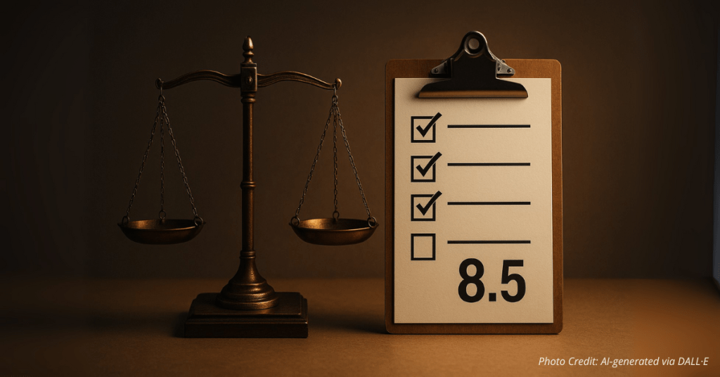 Scales of judgment weigh against a rigid checklist