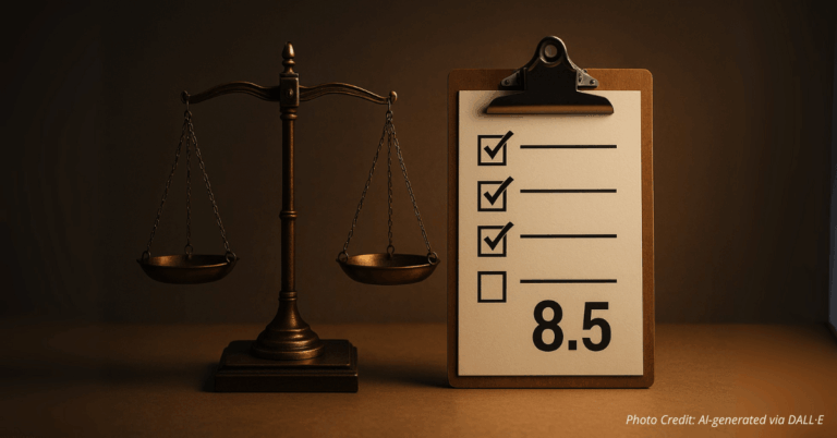 Scales of judgment weigh against a rigid checklist