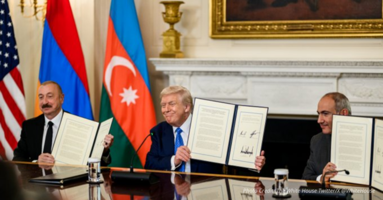 Trump, Pashinyan, and Aliyev hold signed peace accords at the White House to mark Armenia–Azerbaijan agreement