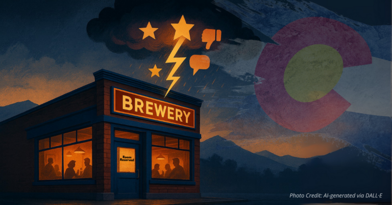 Colorado brewery faces storm of one-star reviews and chat-bolt lightning as warm interior glows