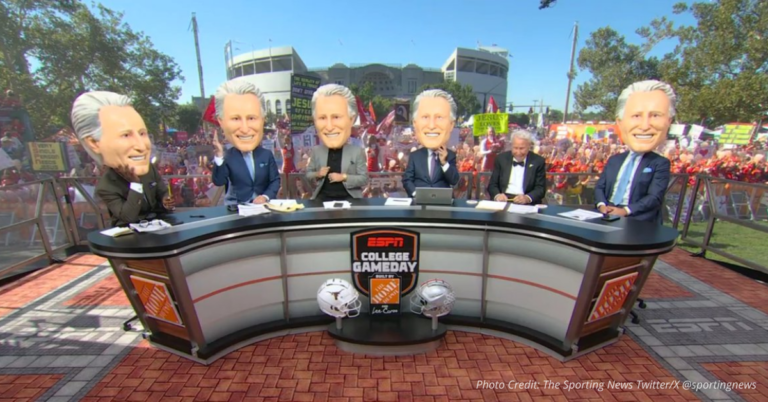 College GameDay crew wears Lee Corso headgear in farewell tribute