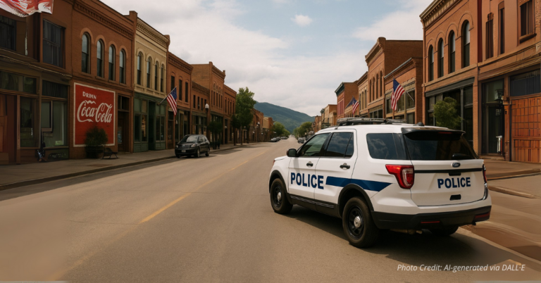 ICE presence in rural Colorado town street