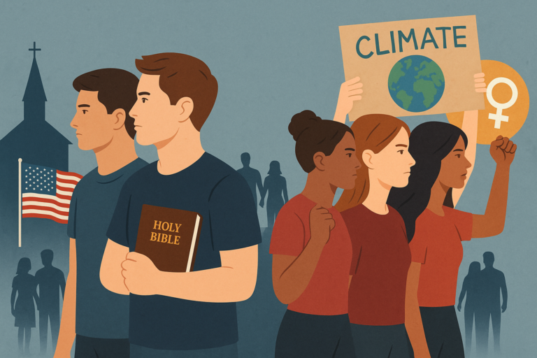 Youth split into conservative vs liberal groups