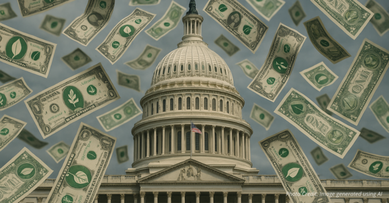 Capitol surrounded by billions in green lobbying cash