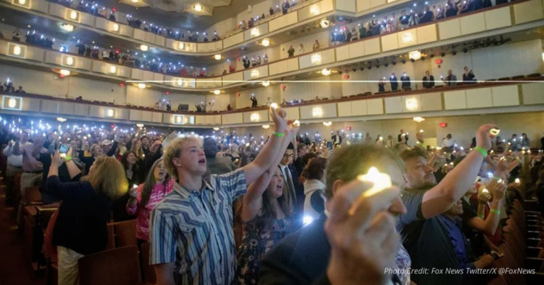 Mourners lift candles at Kennedy Center memorial for Charlie Kirk