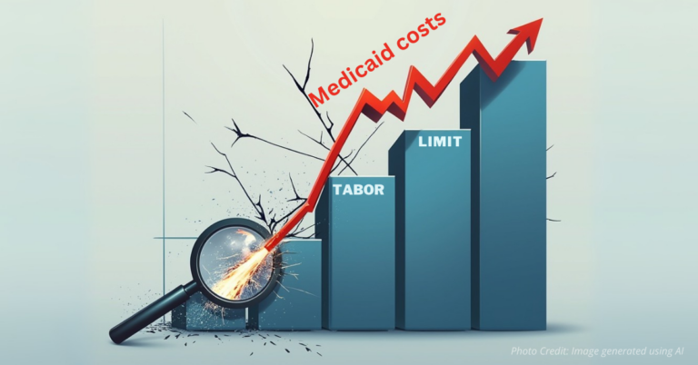 Medicaid costs surpassing TABOR cap in Colorado budget chart