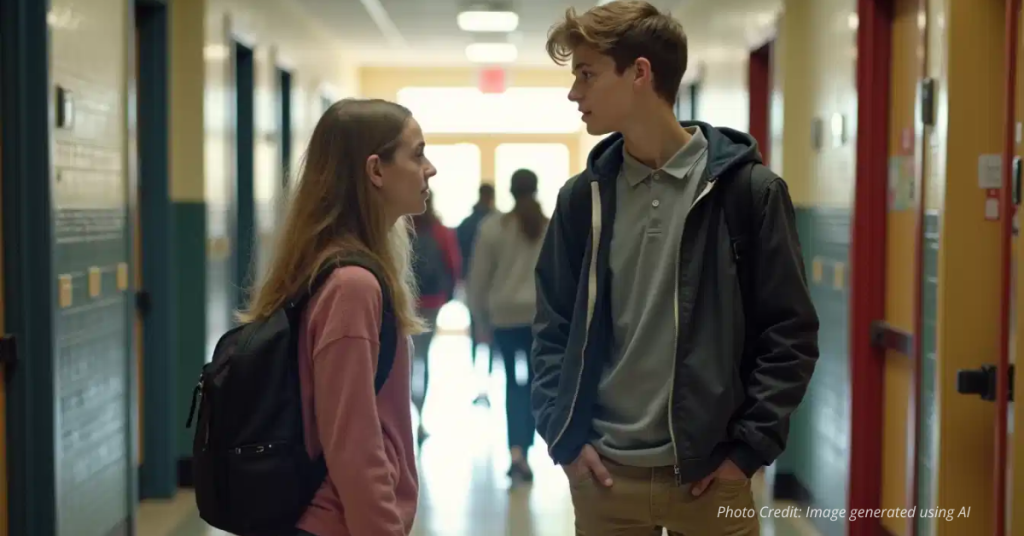 High school students use separate restrooms with respect under new D-49 policy
