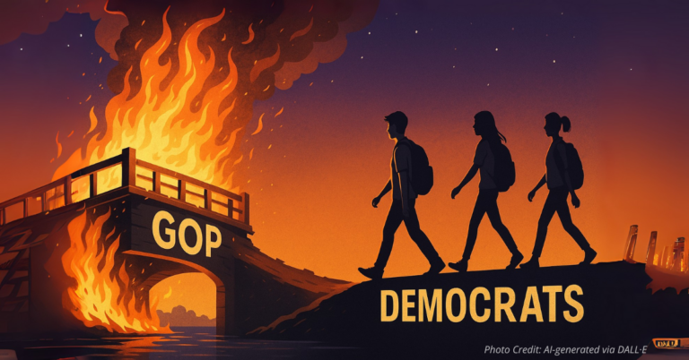 GOP bridge burning as Gen Z walks toward Democrats