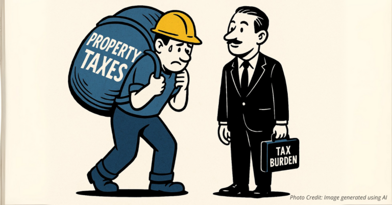 Worker burdened with heavy property taxes while wealthy carry light load