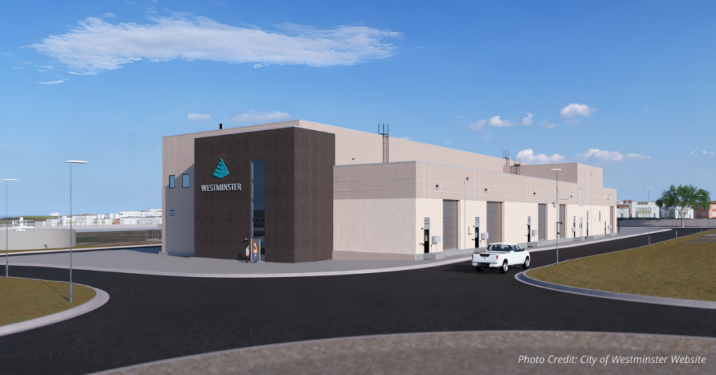 Rendering of Westminster's new drinking water facility