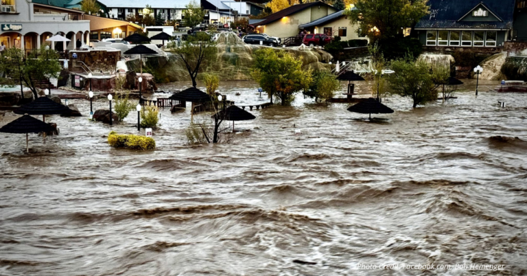 Major flooding in Pagosa Springs.