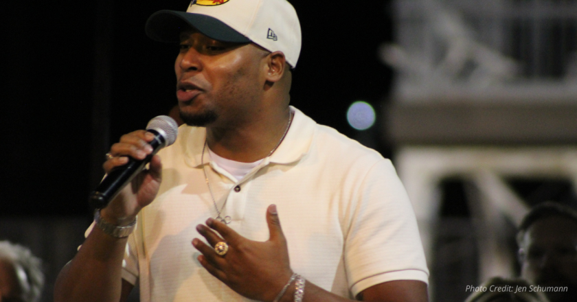 At Mesa County rally, Anthony Watson challenges crowd to trade outrage for obedience