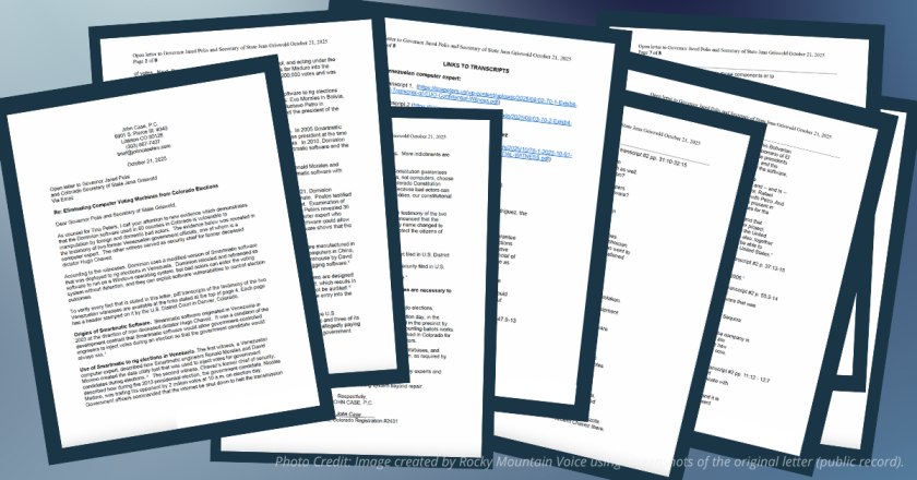Tina Peters’ attorney presses Governor Polis and Secretary Griswold to eliminate computer voting machines