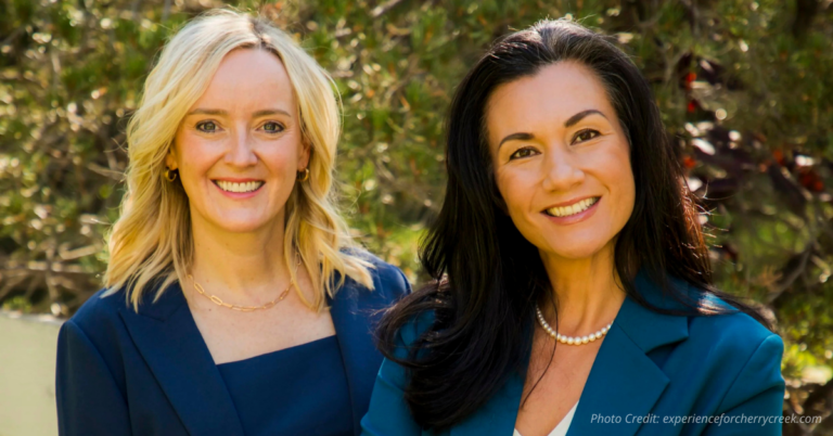 Amanda Thayer and Tatyana Sturm, Cherry Creek School Board candidates endorsed by former board presidents Jennifer Churchfield and Aagje Barber.