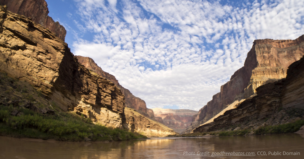 Colorado River flowing through Canyon.