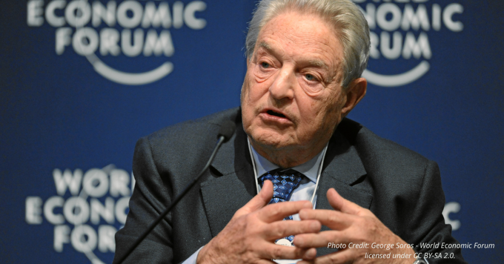 Image of George Soros at the World Economic Forum.