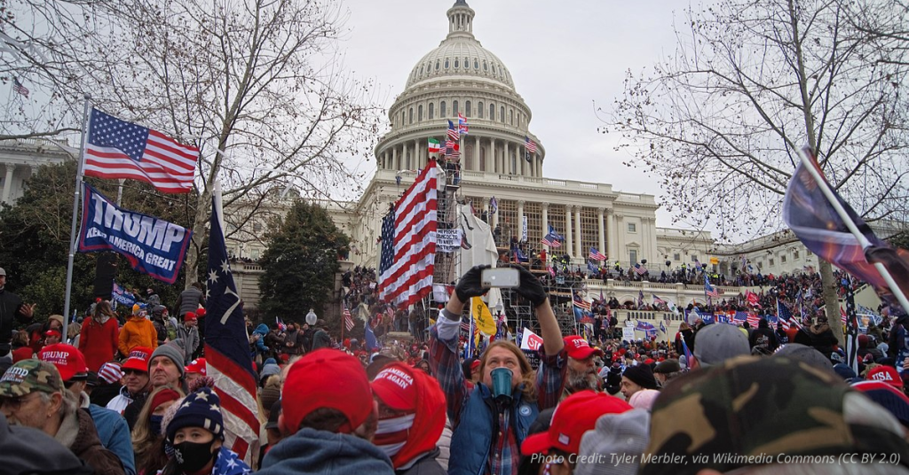 Image of the J6 Capitol rally.