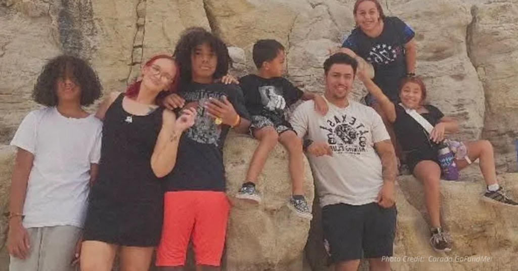 The image of the Corado-Green family.