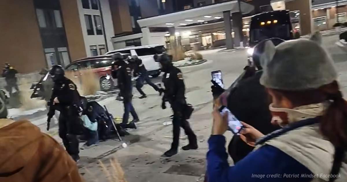 “Peaceful protest” ended with property damage, thrown objects, and 13 arrests outside a Minnesota ho...