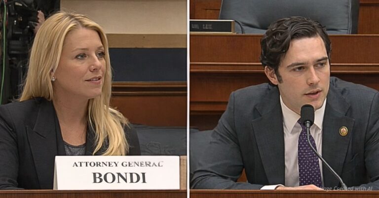 AG Bondi and House Rep. Gill at hearing.