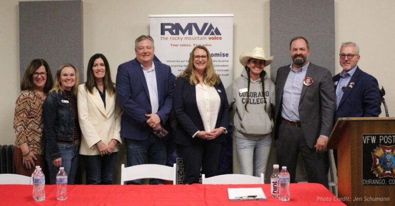Durango Republican candidates and event organizers pose for a group photo at the Feb. 13 forum hosted at VFW Post 4031.