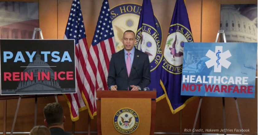 Jeffries Faces Scrutiny Over Shift On DHS Funding Stance