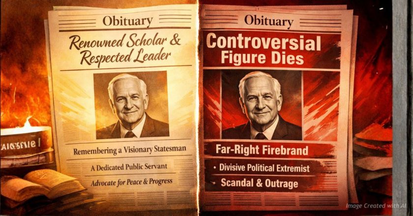 Two obituaries, two standards: How media framing shapes the legacy of controversial figures