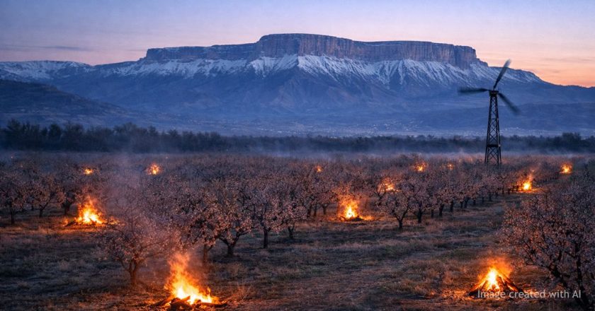 Colorado Farmers Light 100 Fires To Defend Orchards From Sudden Freeze