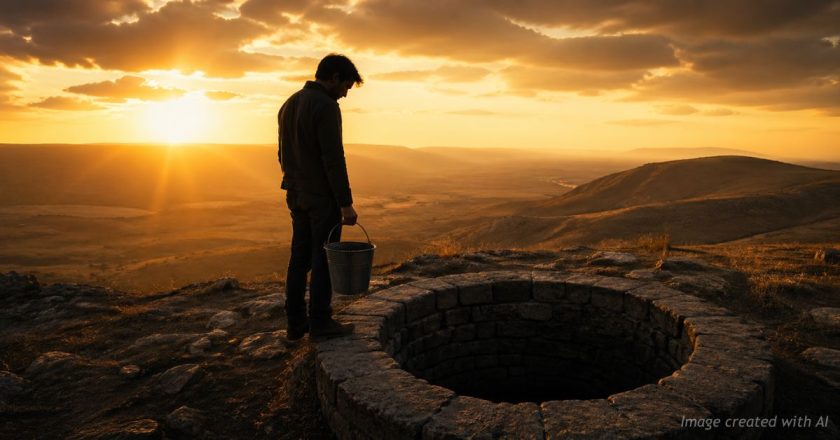The empty pail: The first step up the mountain