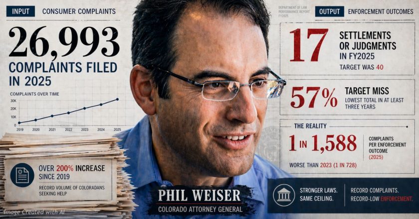 Weiser’s record: 27,000 complaints. 17 settlements.