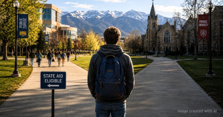 Student faces split path between public and private colleges with aid difference