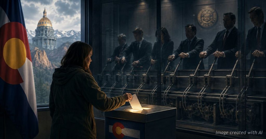 Colorado voter casts ballot while politicians manipulate levers behind the scenes