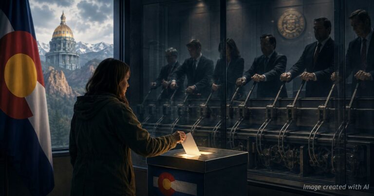 Colorado voter casts ballot while politicians manipulate levers behind the scenes