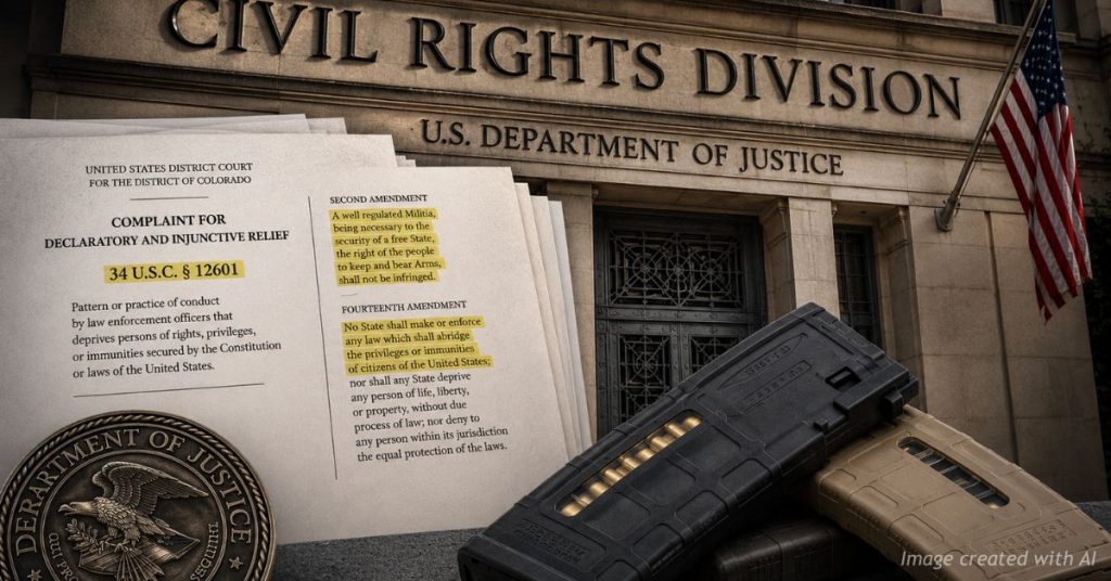 DOJ Civil Rights Division tied to Colorado gun lawsuit