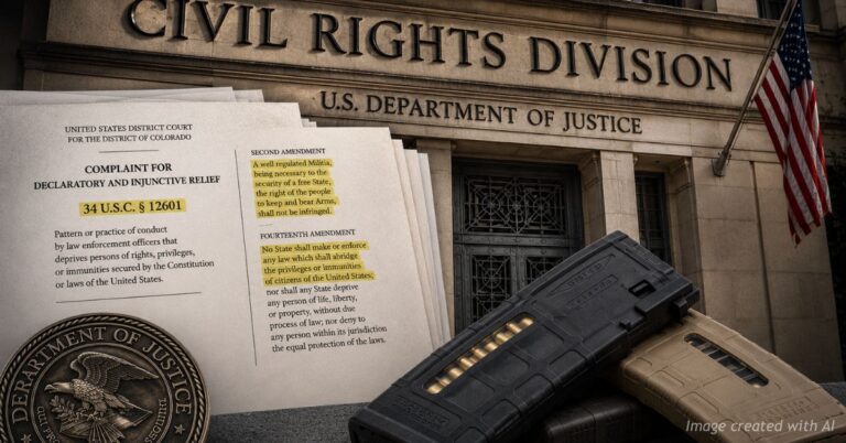 DOJ Civil Rights Division tied to Colorado gun lawsuit