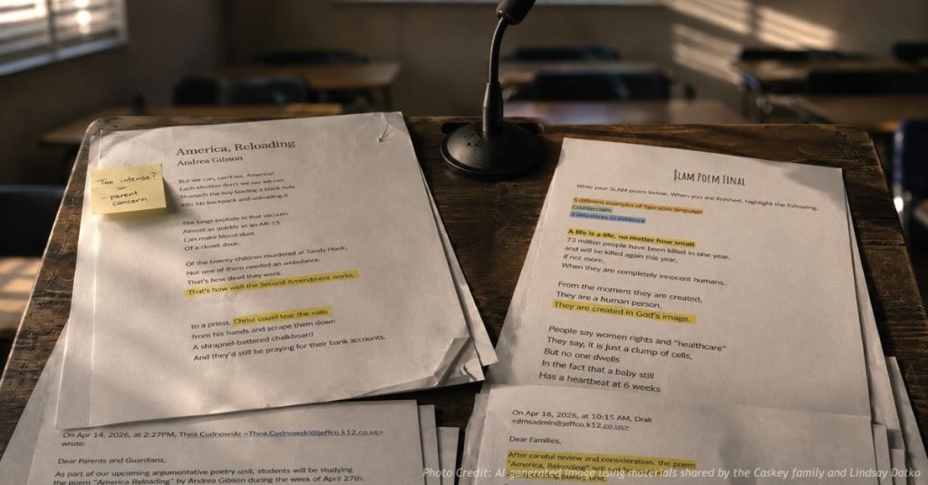 Drake Middle School removed “America, Reloading.” Then another poem fight started.