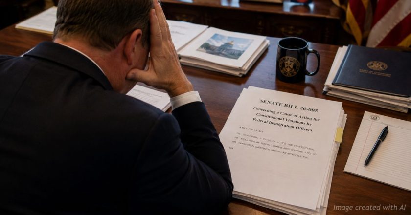 Polis Faces Decision On Bill Allowing Lawsuits Against Immigration Agents