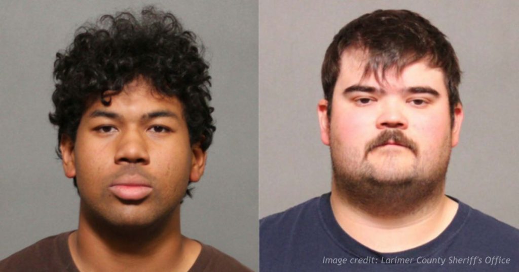 Mugshots of Hunter Rivera and Ismaaeel Abdur Rahmaan after arrest in Larimer County child predator operation