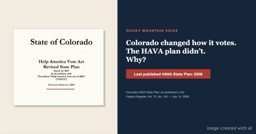 Colorado rebuilt how it votes twice. Its federal plan never caught up.