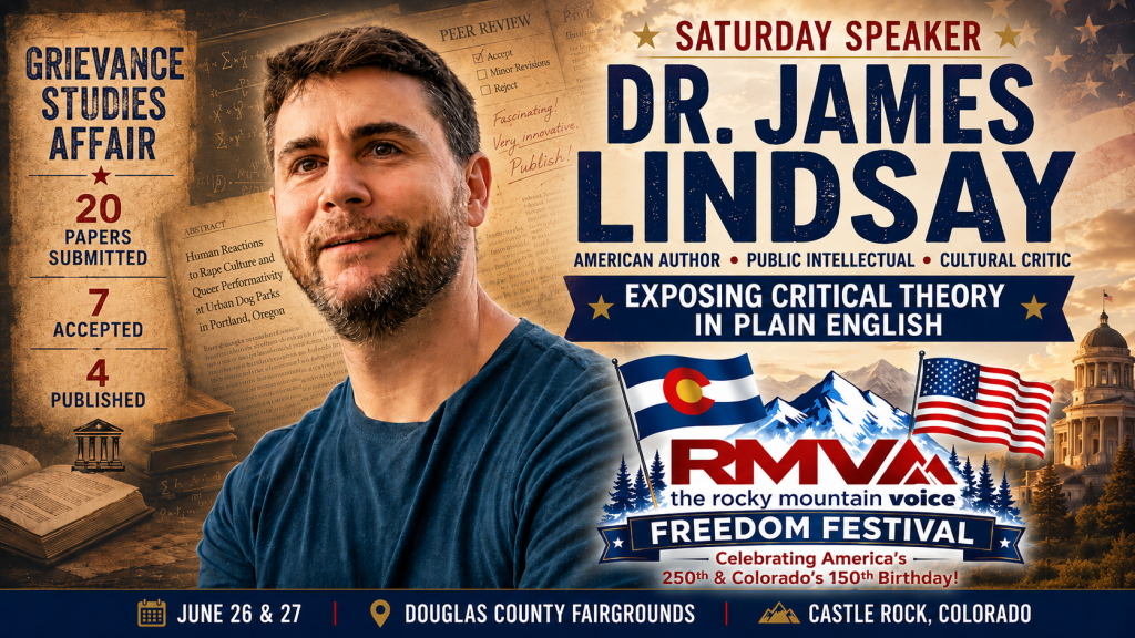 From peer-review scandal to cultural warning: Dr. James Lindsay comes to Freedom Fest