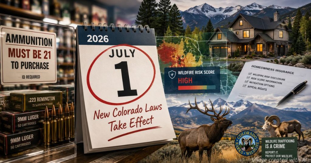 New Colorado Laws Bring Major Changes July 1 for Gun Buyers, Homeowners, and Hunters