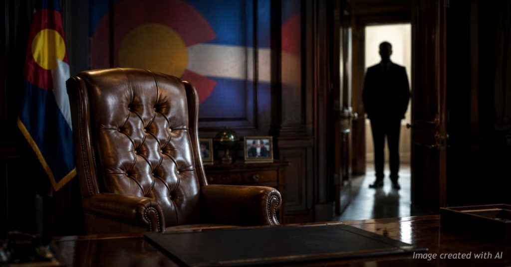 Empty governor’s chair symbolizes concern over Colorado’s next leader