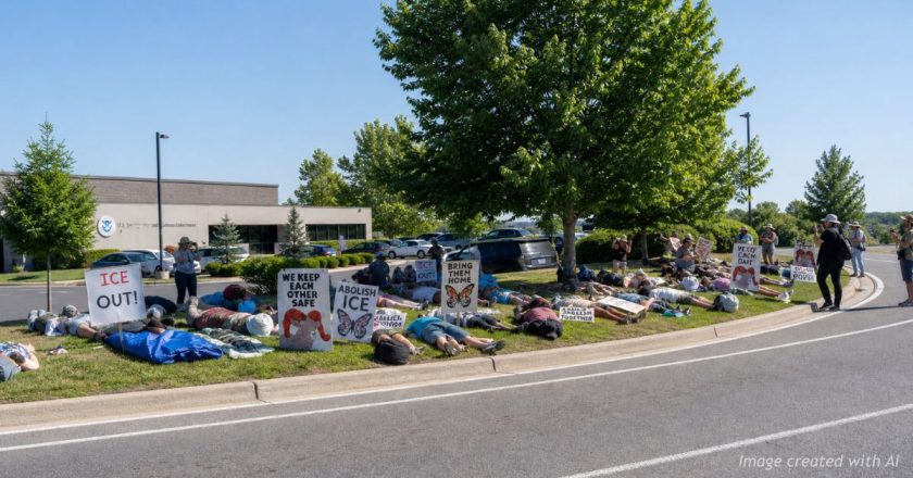 Four ICE Protesters Detained After Blocking Centennial Field Office